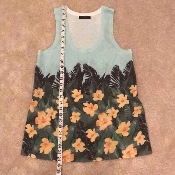 J. Crew Black Label Floral Tank - Picture 3 of 6
